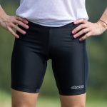 Pantaloni scurți de alergare pentru femei Eleven Mike Black Reflex