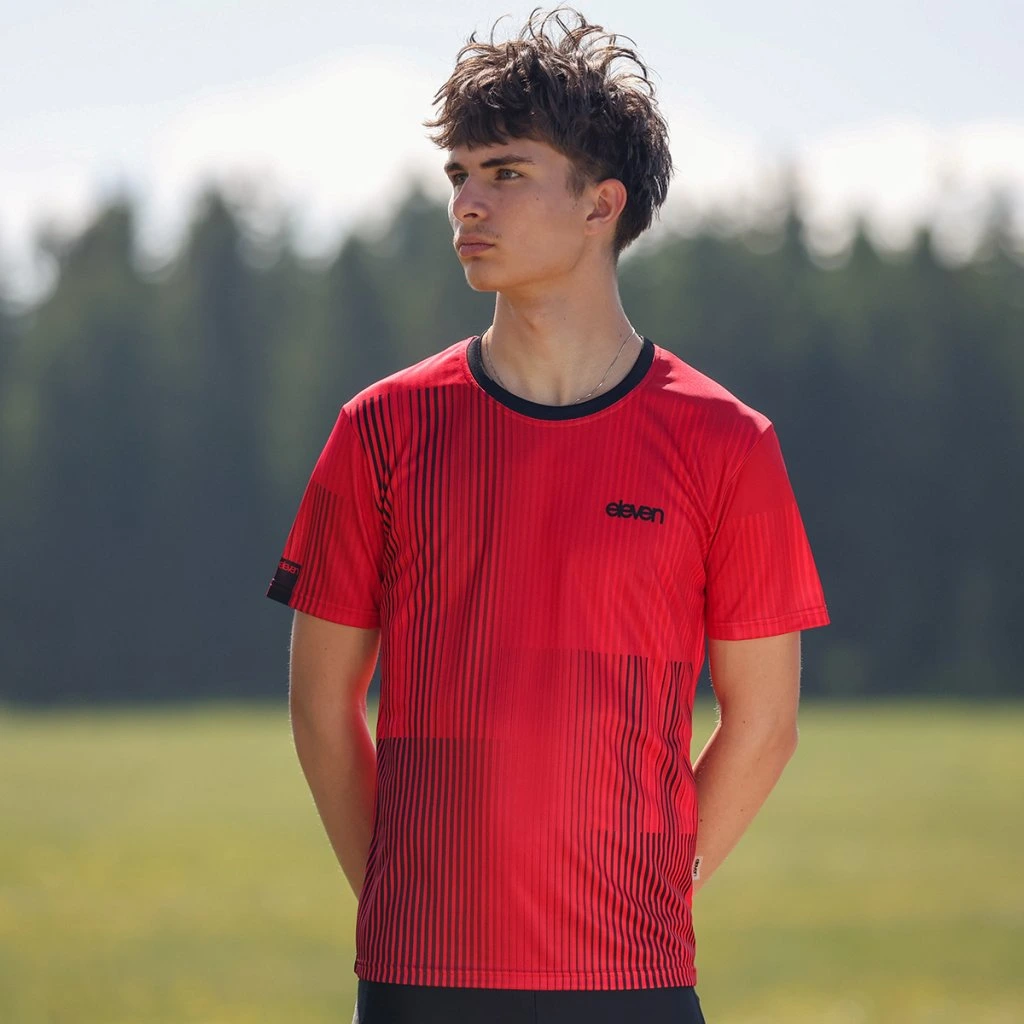 tricou-tehnic-barbati-eleven-john-swift-red Tricou bărbați Eleven John Swift Red - imagine 1