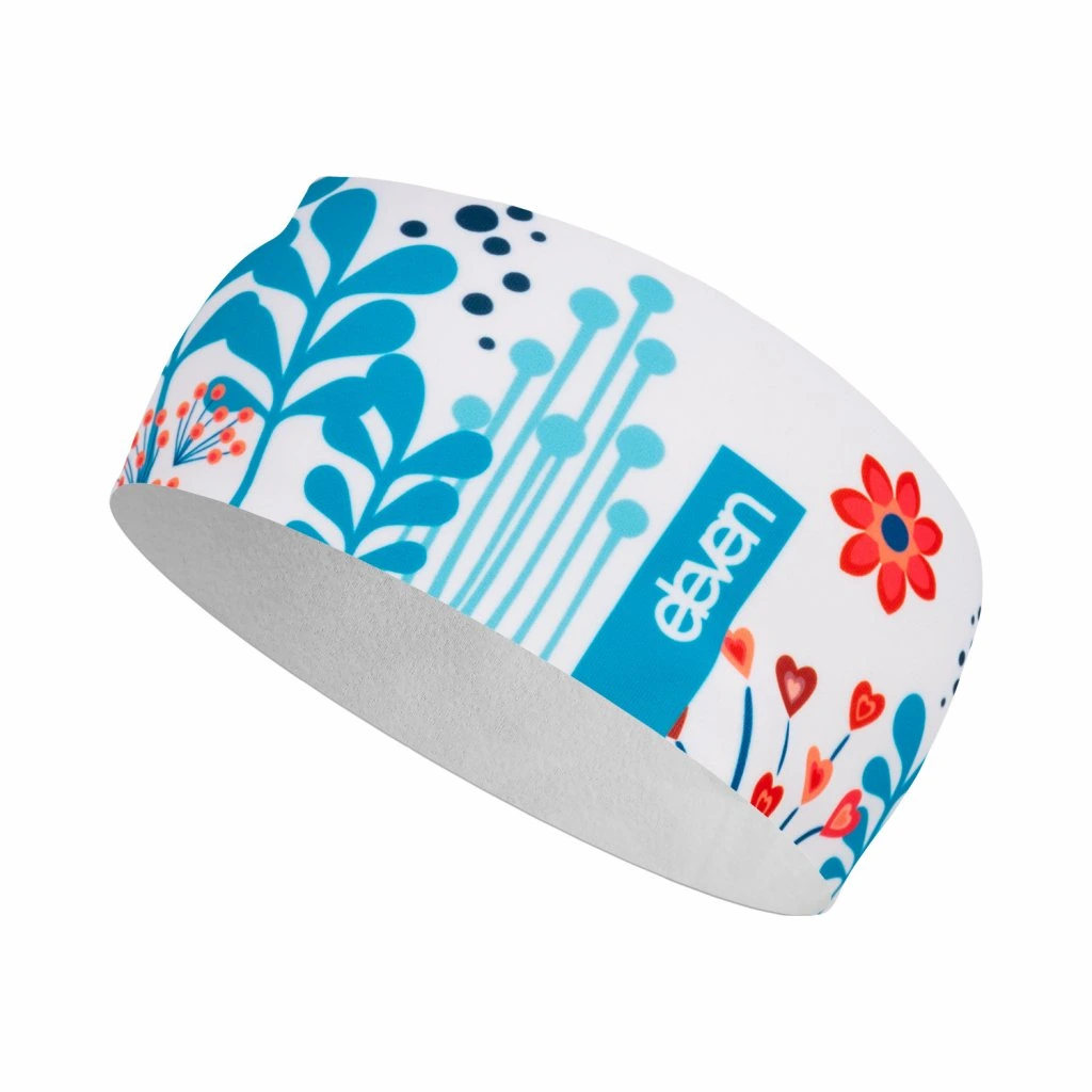 bentita-izolata-copii-eleven-dolomiti-meadow-white Bentiță sport copii respirabilă și călduroasă, cu interior periat, ideală pentru alergare, ciclism și activități în aer liber pe vreme răcoroasă.