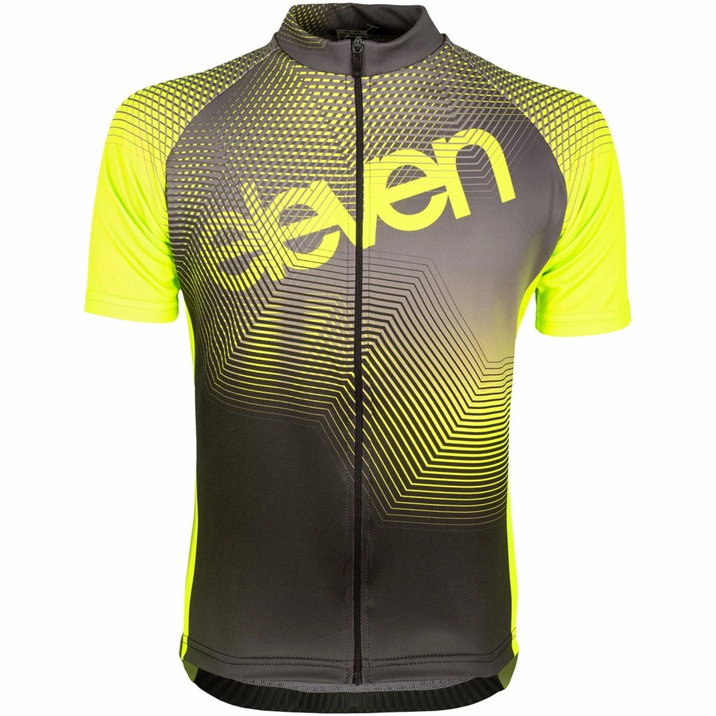tricou-ciclism-baieti-eleven-vortex-yellow Tricou de ciclism pentru băieți Eleven Vortex Yellow - imagine 1